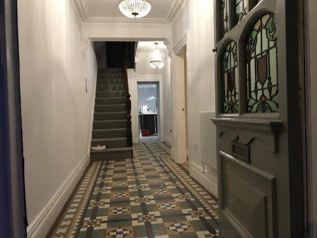Victorian hallway paint job image
