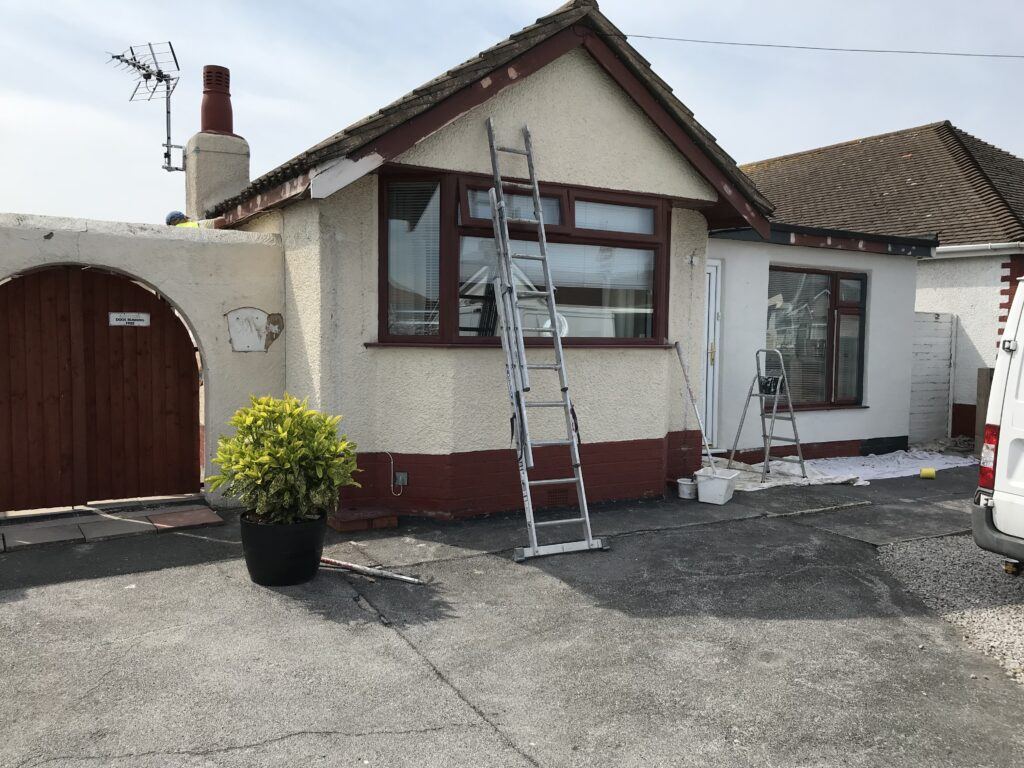 Exterior painting before image